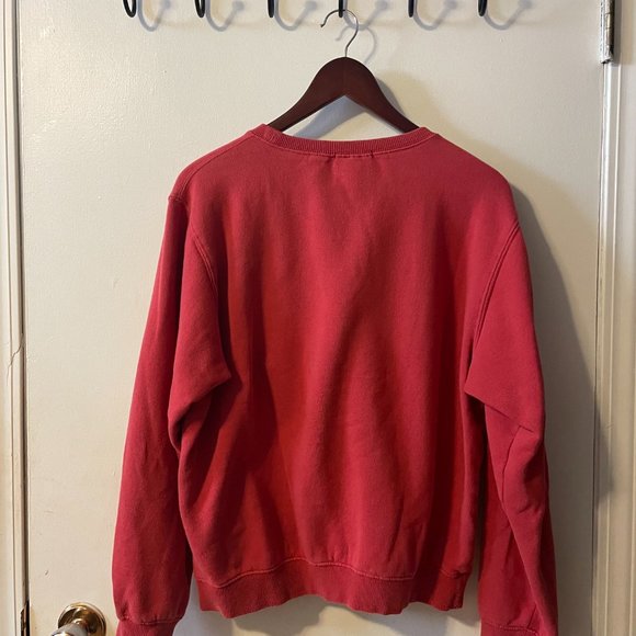 Red vintage inspired USA crewneck sweatshirt - Picture 2 of 2